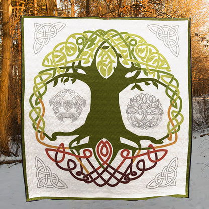 Celtic Tree Of Life CLA1210086Q Quilt Blanket