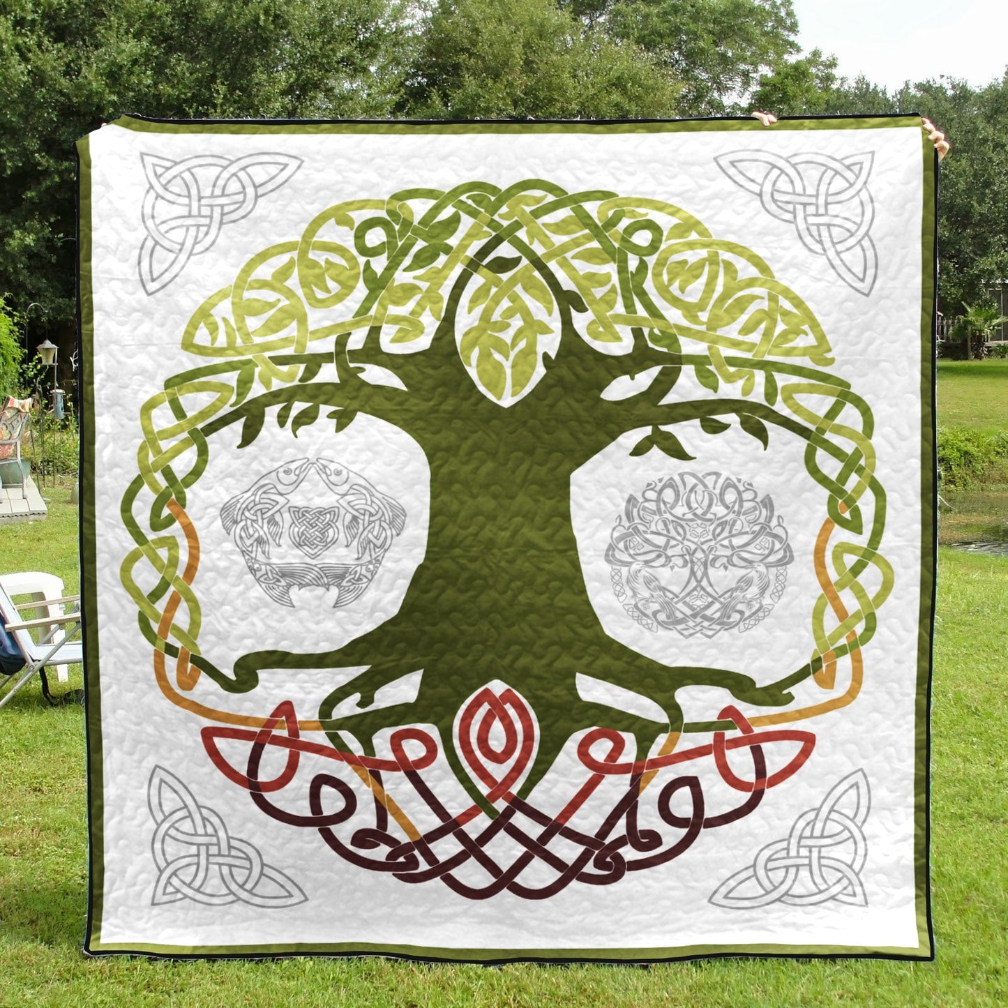 Celtic Tree Of Life CLA1210086Q Quilt Blanket