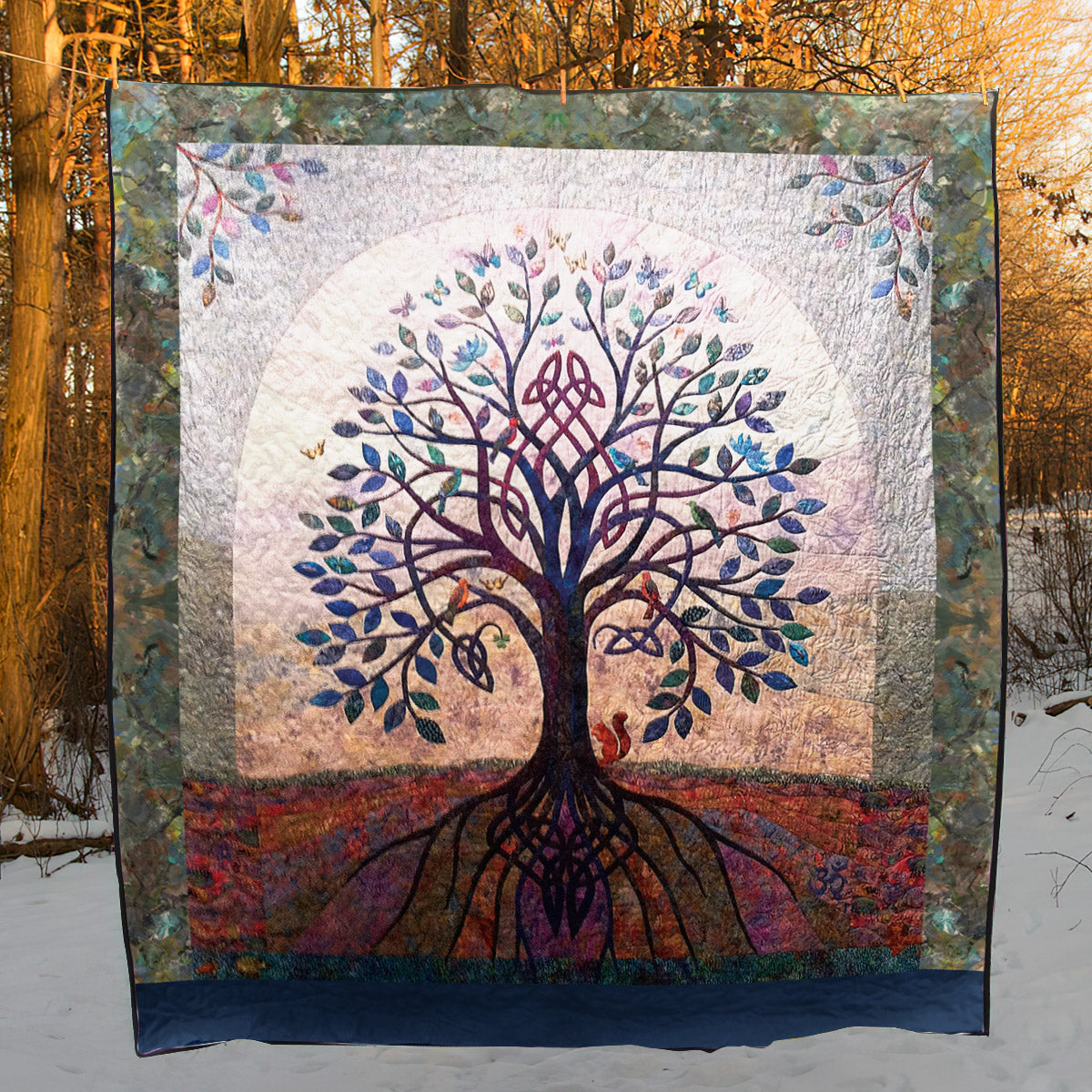 Celtic Tree Of Life CLT0511034H Quilt Blanket