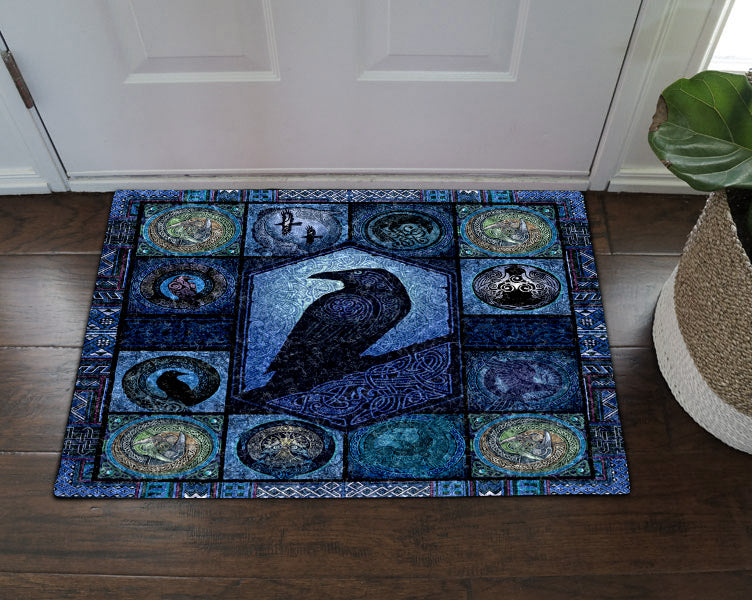 Celtic Art Raven CL31100270MDD Non-slip Door mats