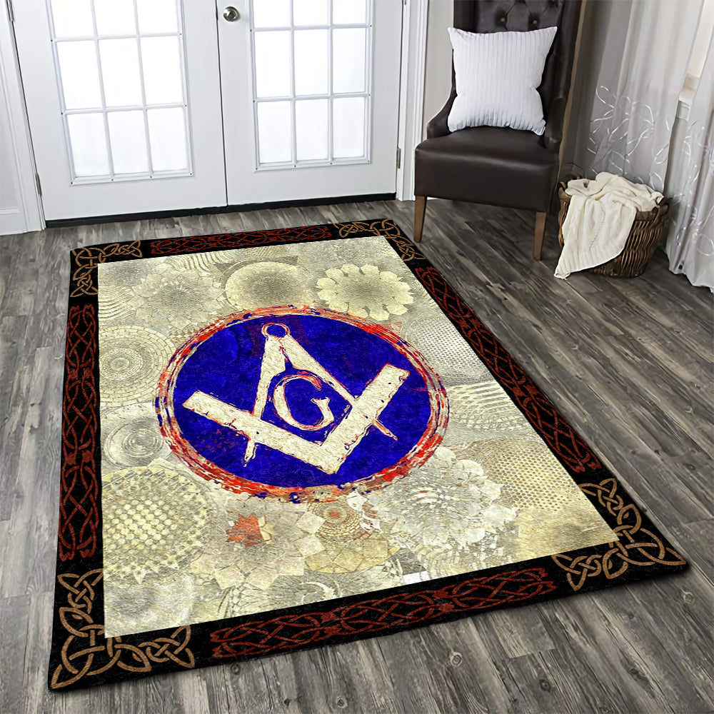 Celtic Freemason Masonic Symbols BT1010054R Rug