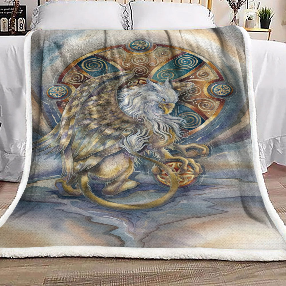 Celtic Griffin DD071031F Sherpa Fleece Blanket