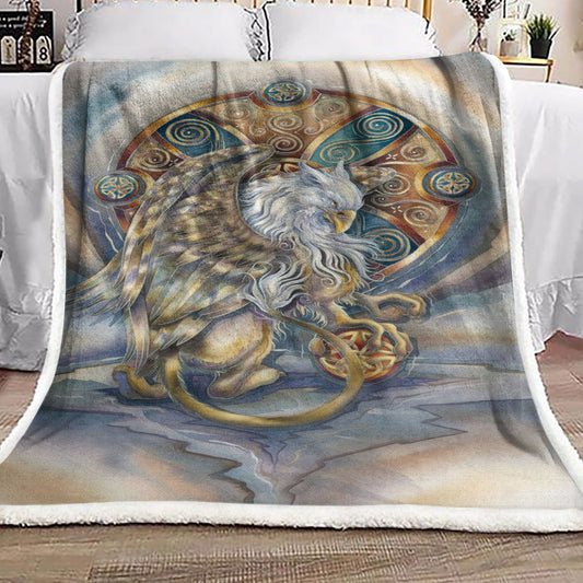 Celtic Griffin DD071031F Sherpa Fleece Blanket