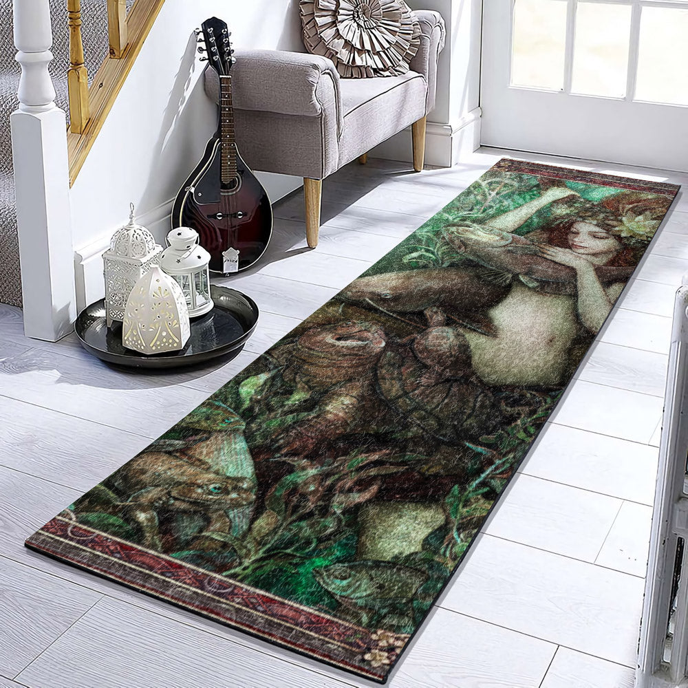 Celtic Mermaid And Water Creatures DD1110008RR Runner Rug