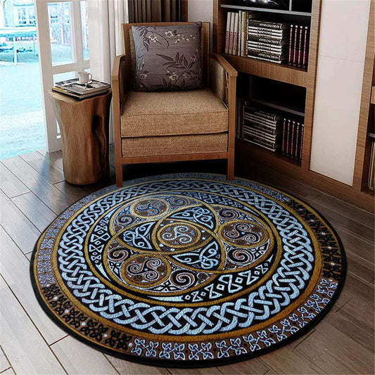 Celtic Spiral CLM1610056TM Round Area Rug