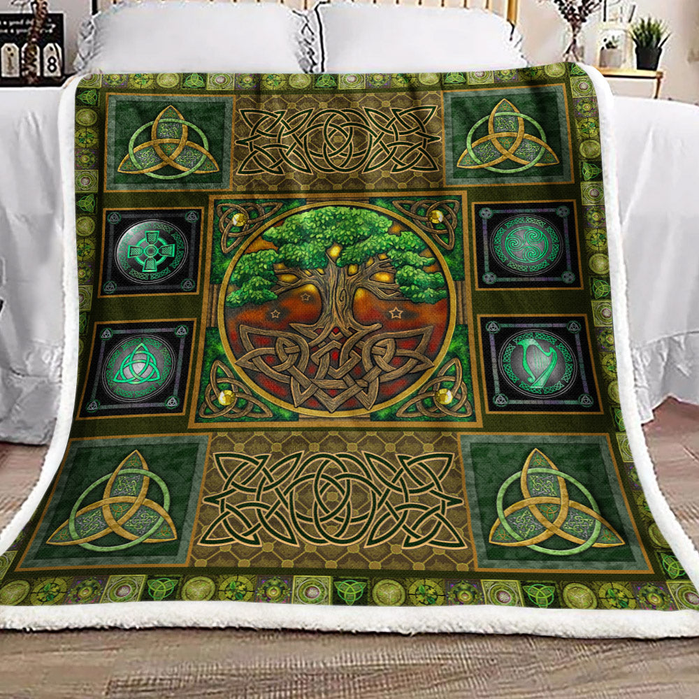 Celtic Tree Of Life BT021048F Sherpa Fleece Blanket