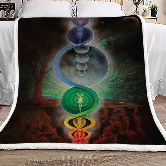 Chakra AA0710031TT Sherpa Fleece Blanket