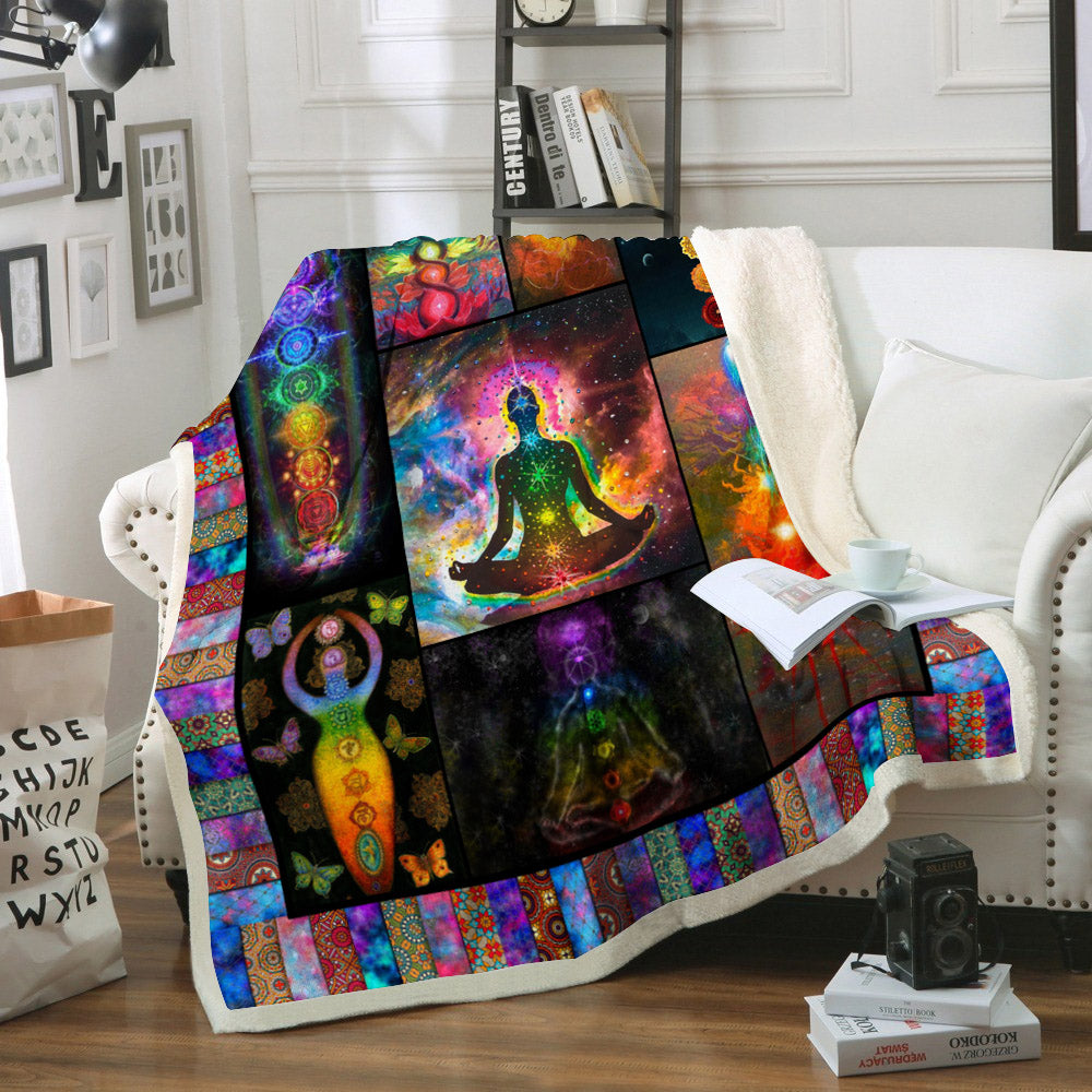 Chakra CL02110279MDF Sherpa Fleece Blanket