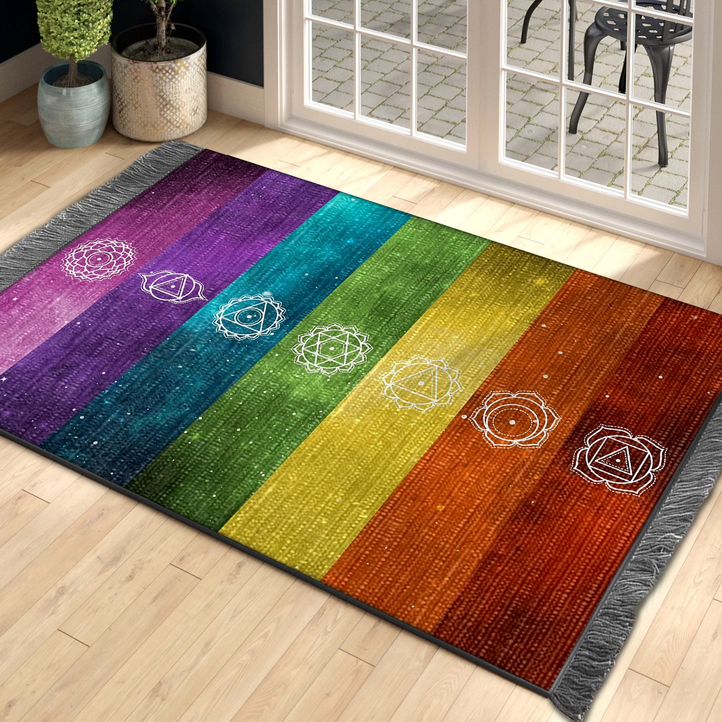 Chakra DD280825O Decorative Floor-cloth
