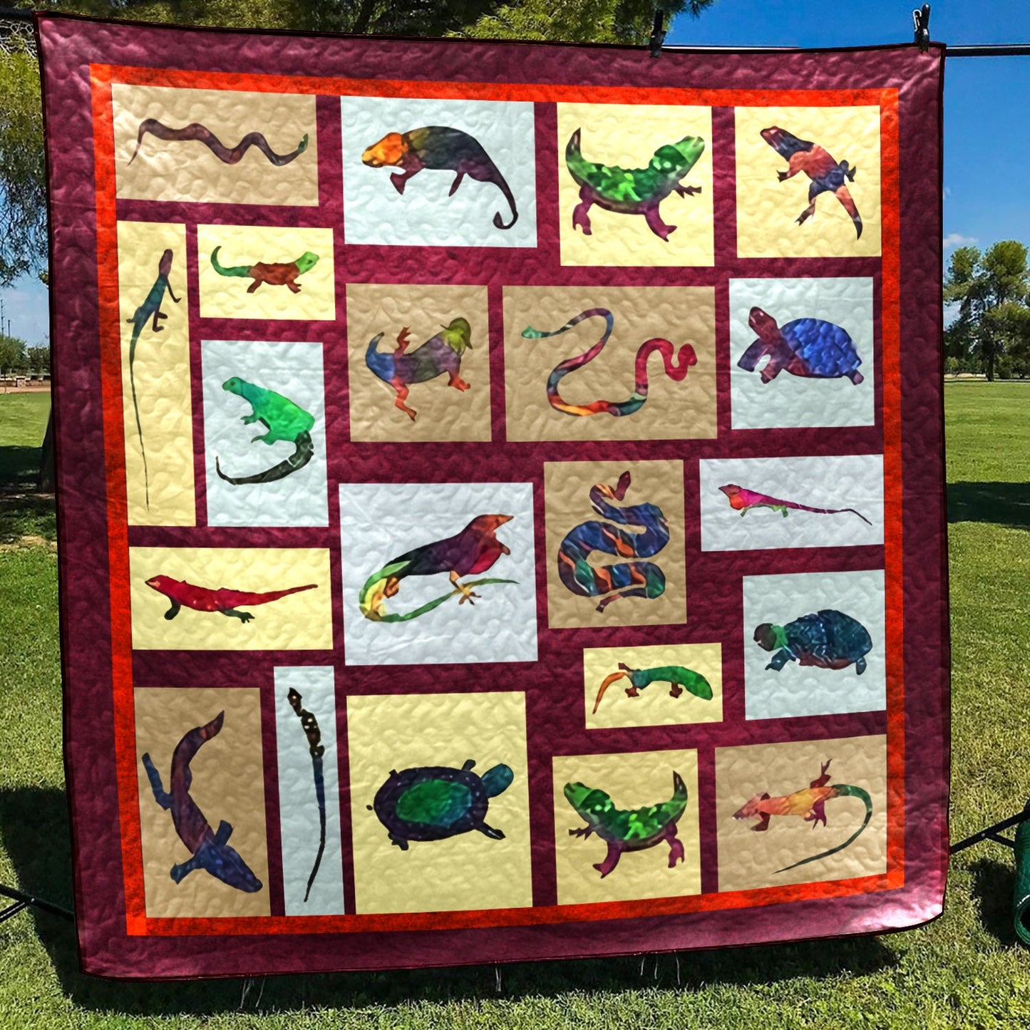 Chameleon CLA2110083Q Quilt Blanket