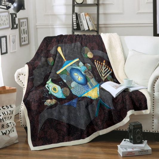 Chanukah TN2110030TT Sherpa Fleece Blanket