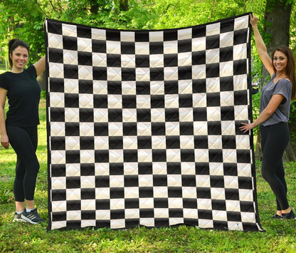 Checkered Flag CL12100141MDQ Quilt Blanket