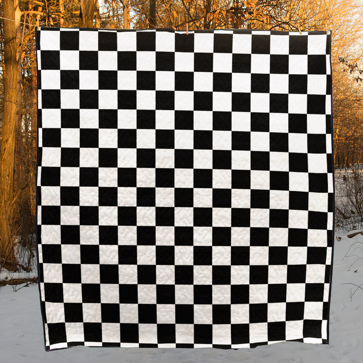 Checkered Flag CL12100141MDQ Quilt Blanket