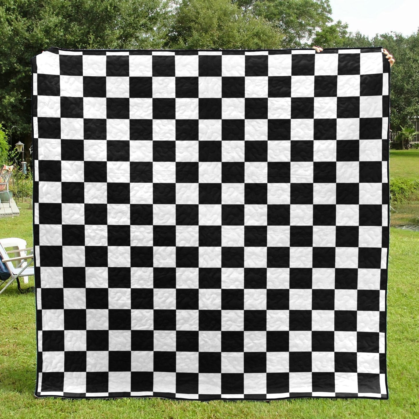 Checkered Flag CL12100141MDQ Quilt Blanket