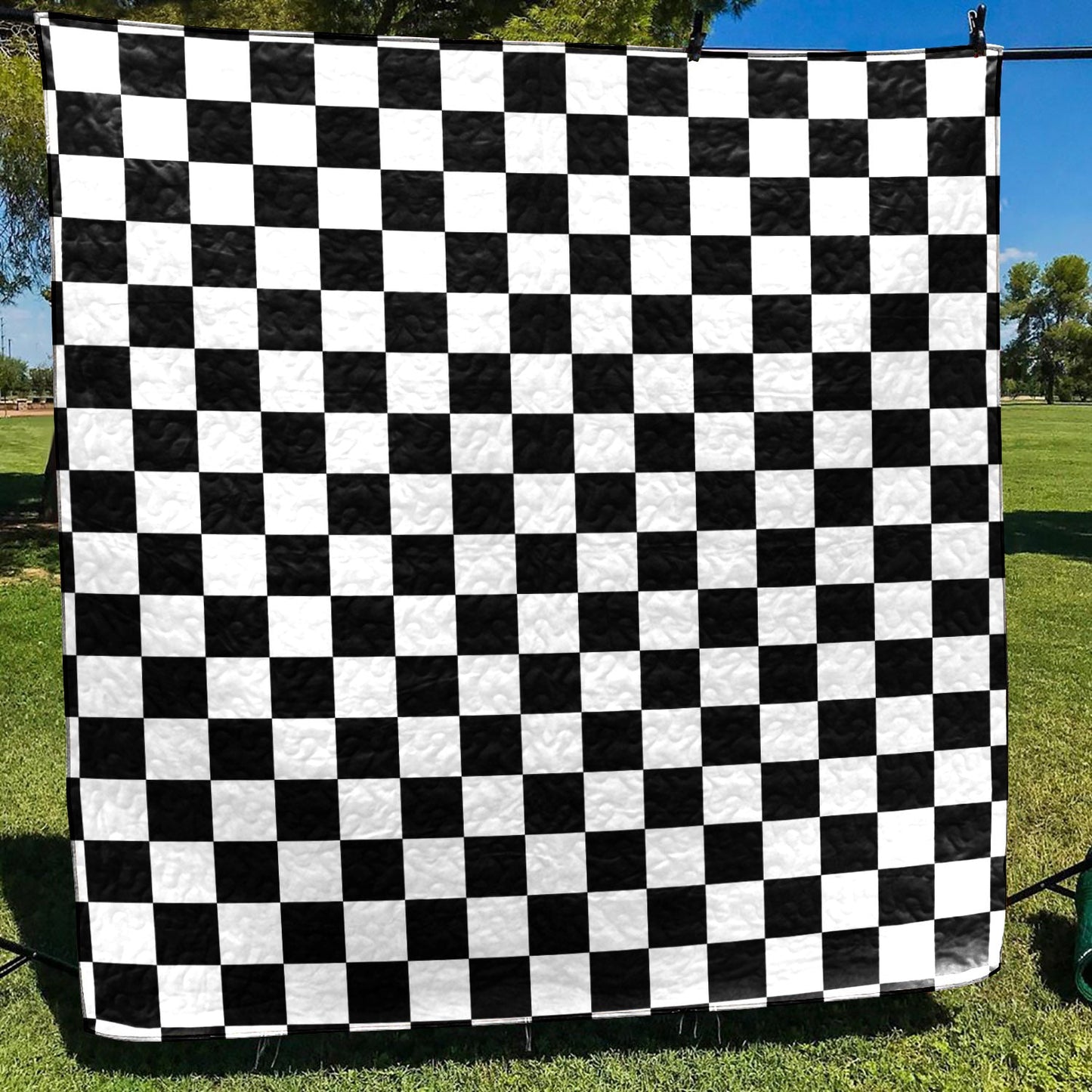 Checkered Flag CL12100141MDQ Quilt Blanket