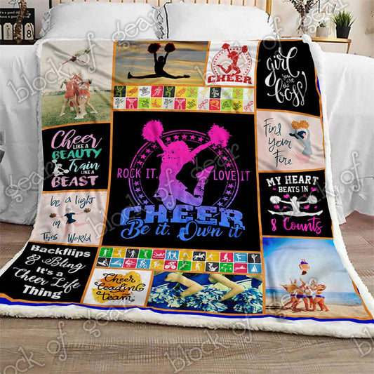 Cheerleading CL280935MDF Sherpa Fleece Blanket