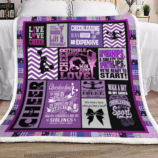 Cheerleading YH25100780F Sherpa Fleece Blanket