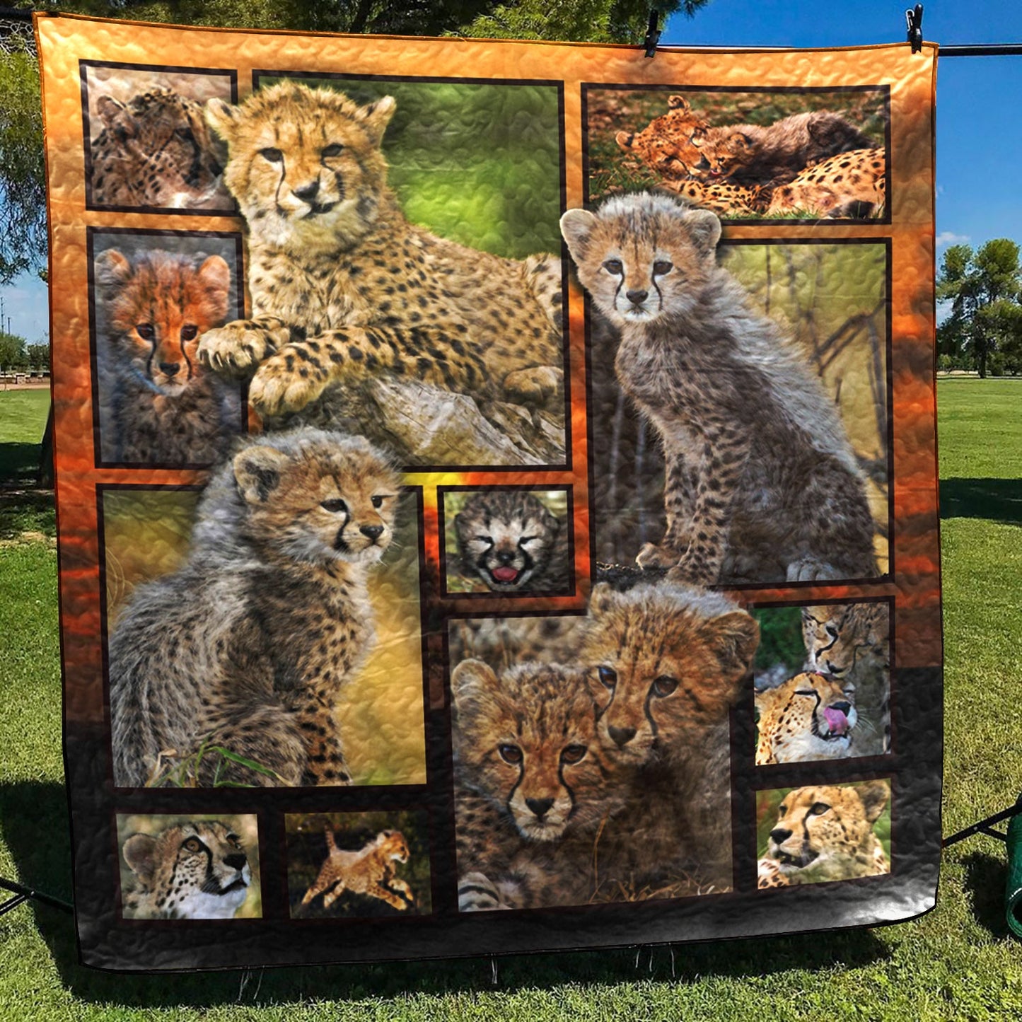 Cheetah Baby CL05100024MDQ Quilt Blanket