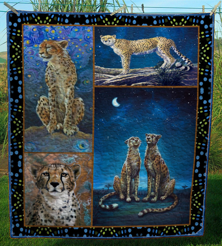 Cheetah CL28100375MDQ Quilt Blanket