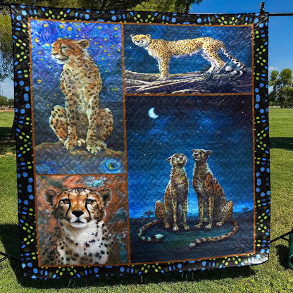 Cheetah CL28100375MDQ Quilt Blanket