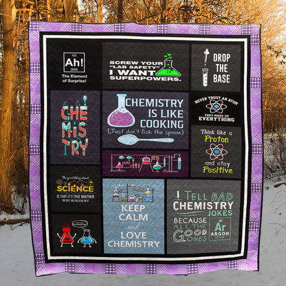 Chemistry Is Like Cooking CLD150673 Quilt Blanket