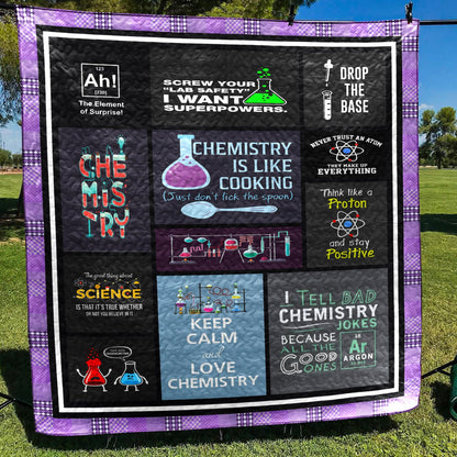 Chemistry Is Like Cooking CLD150673 Quilt Blanket