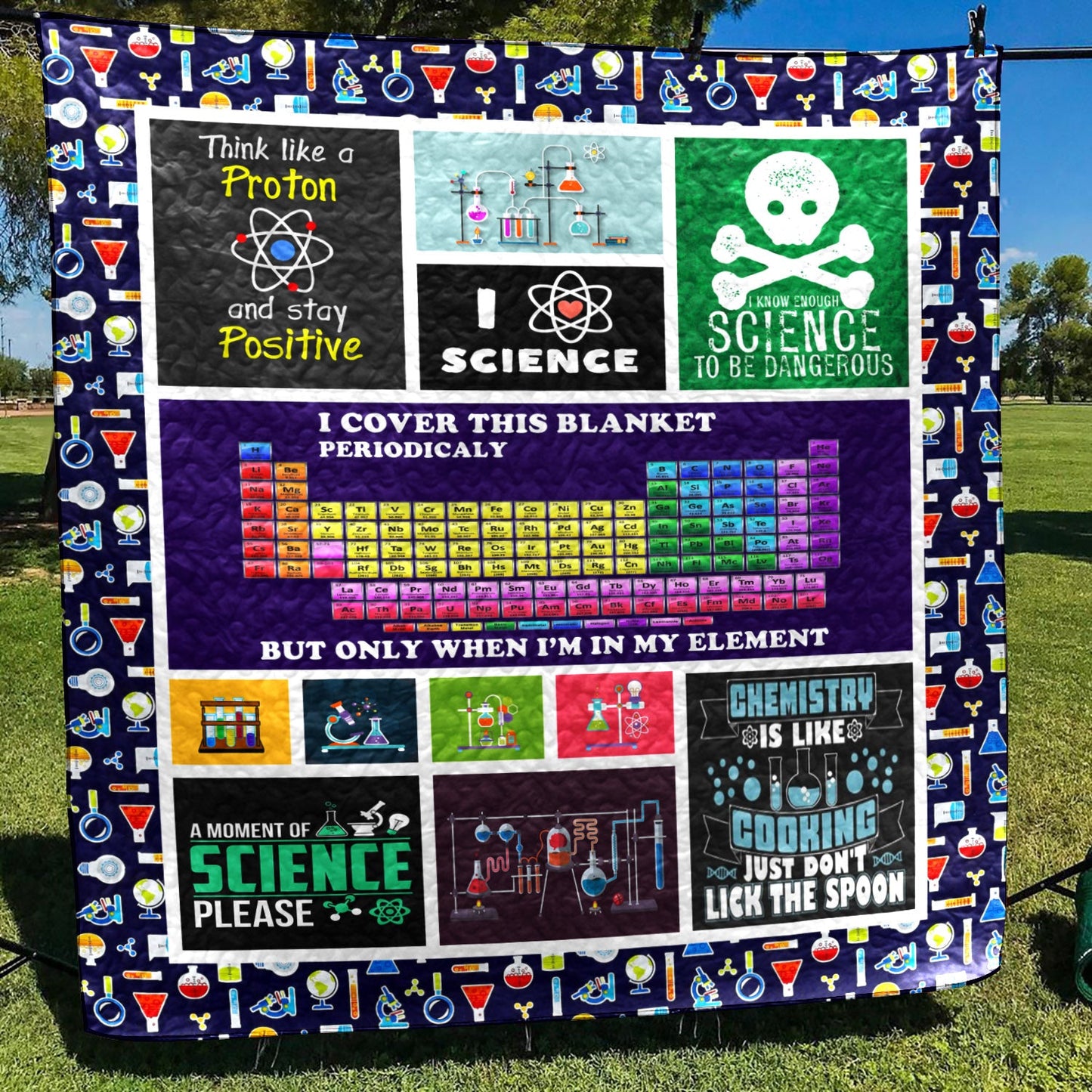 Chemistry YH3110761 Quilt Blanket