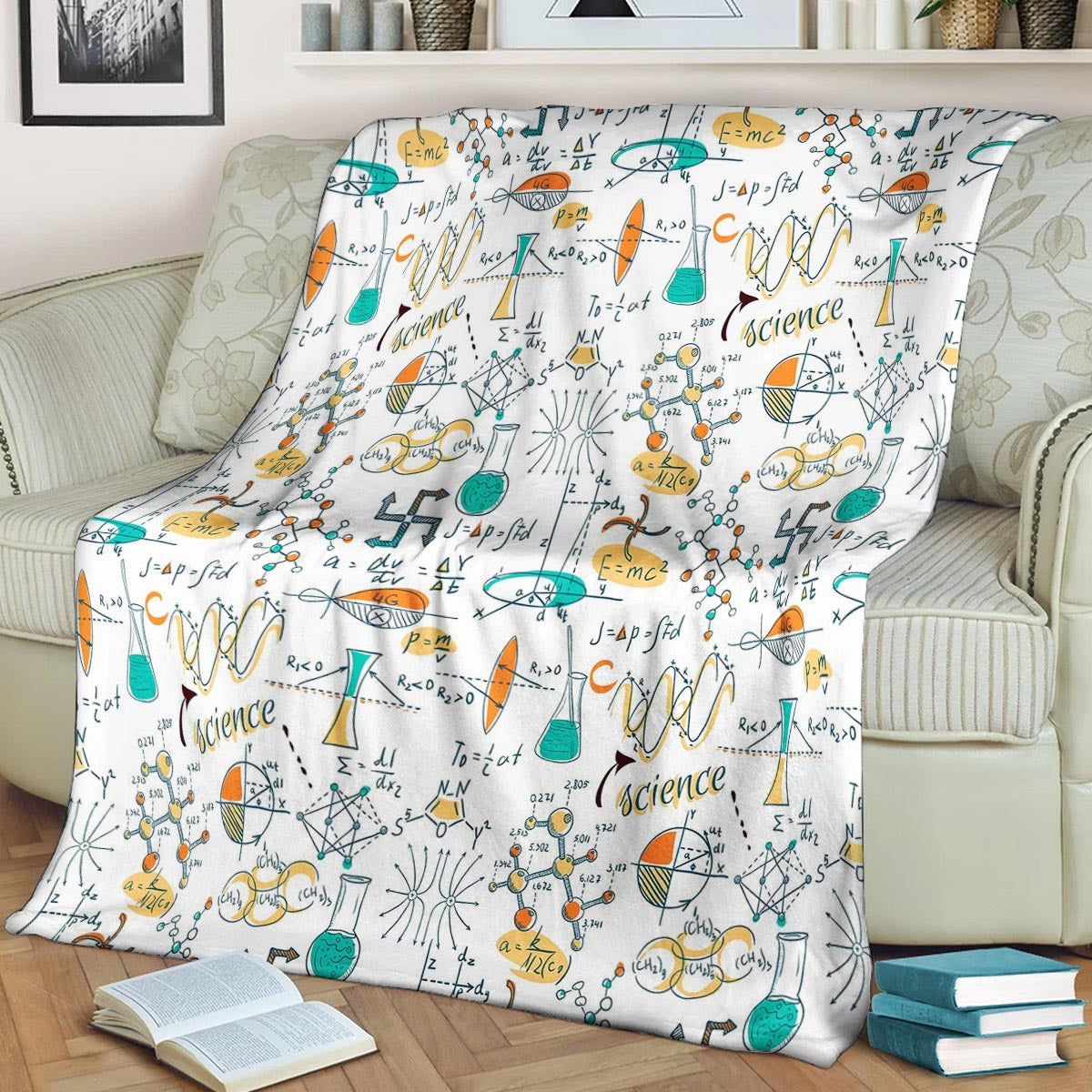 Chemistry CLA190822 Sherpa Fleece Blanket