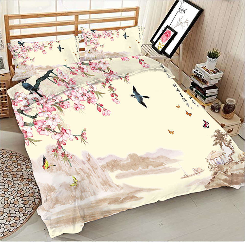 Cherry Blossom And Bird CLA2809180B Bedding Sets