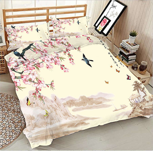 Cherry Blossom And Bird CLA2809180B Bedding Sets