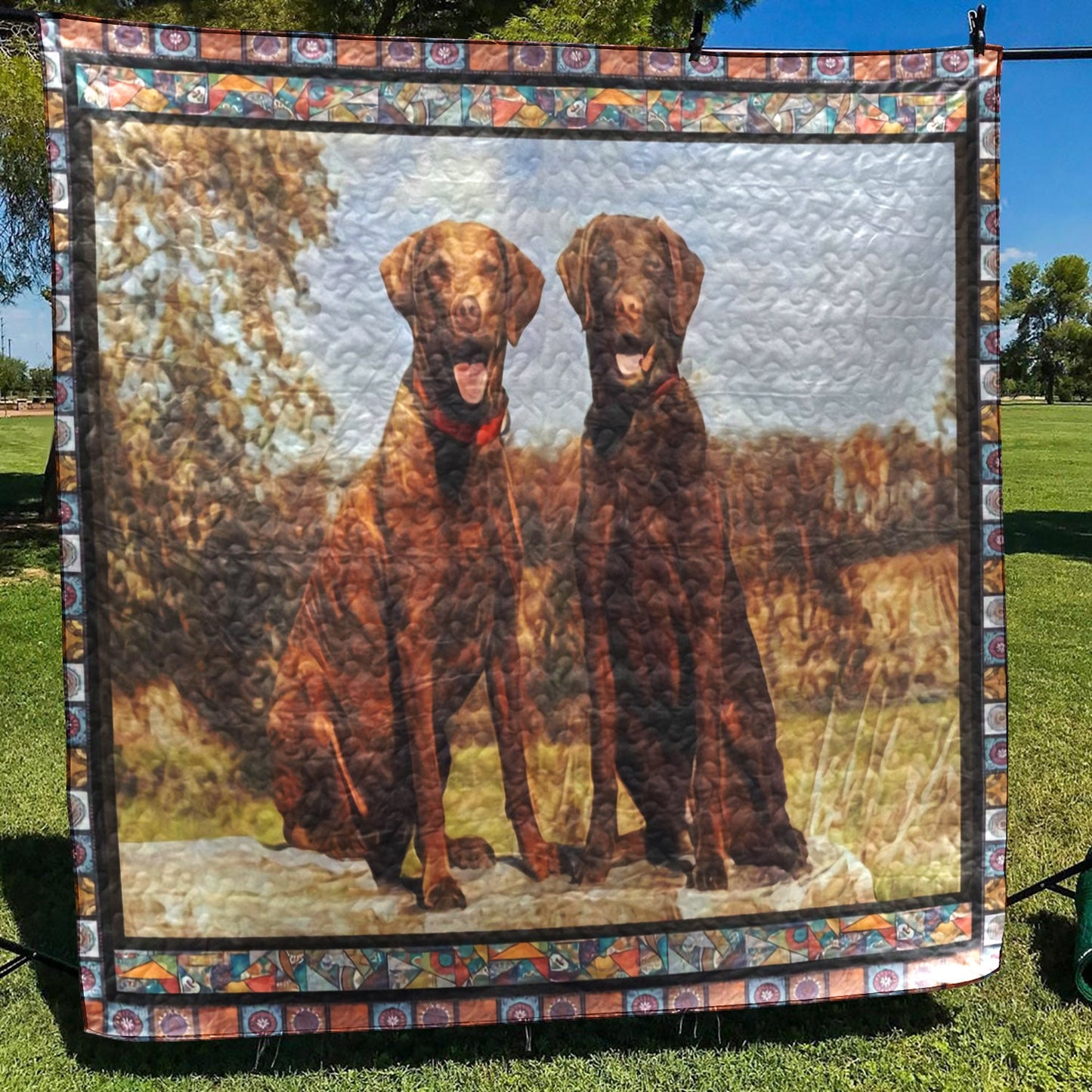 Chesapeake Bay Retriever CL10100090MDQ Quilt Blanket