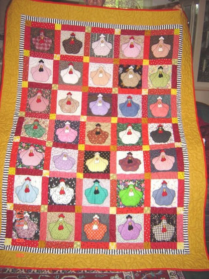 Chicken 4 CLA170618 Quilt Blanket