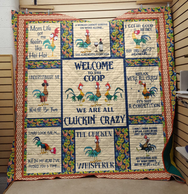 Chicken CL14100086MDQ Quilt Blanket