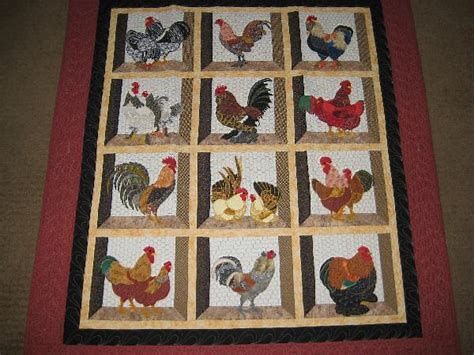 Chicken CLA0710206Q Quilt Blanket