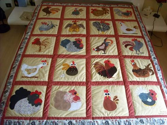 Chicken CLA0710222Q Quilt Blanket