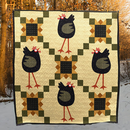 Chicken CLA0710245Q Art Quilt