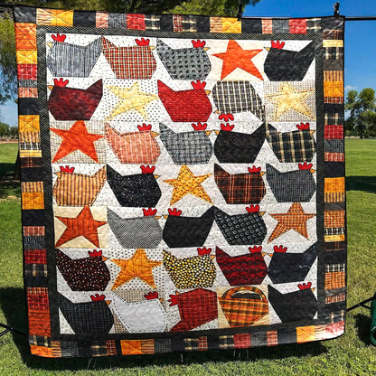 Chicken CLA190665 Quilt Blanket