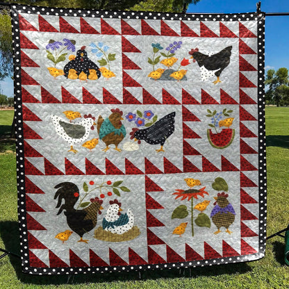 Chicken CLM0211117 Quilt Blanket