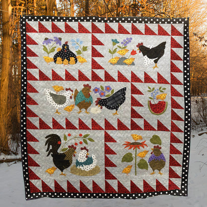 Chicken CLM0211117 Quilt Blanket