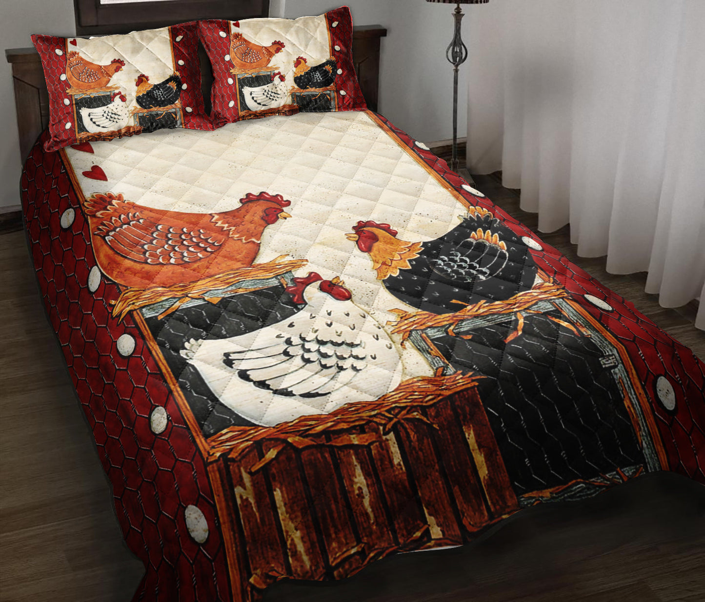 Chicken Girlfriends Quilt Bedding Set ND150905