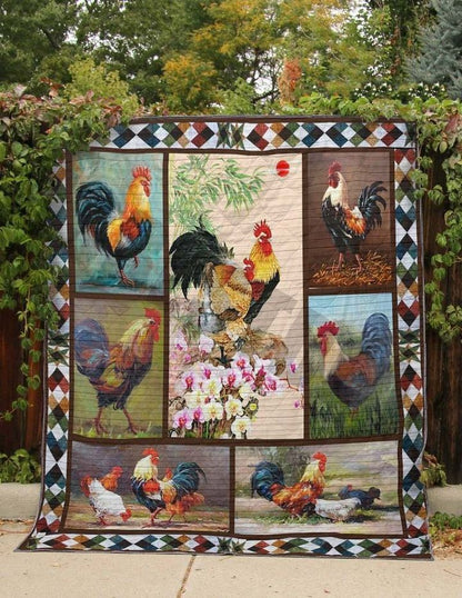 Chicken I Love Chicken CLA31100105Q Quilt Blanket