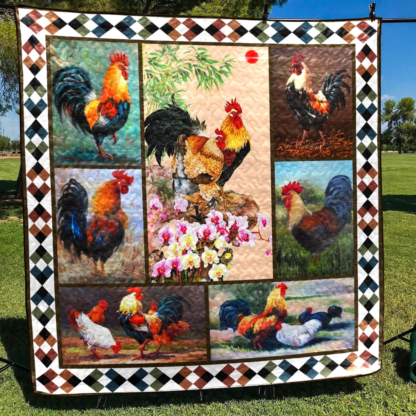 Chicken I Love Chicken CLA31100105Q Quilt Blanket