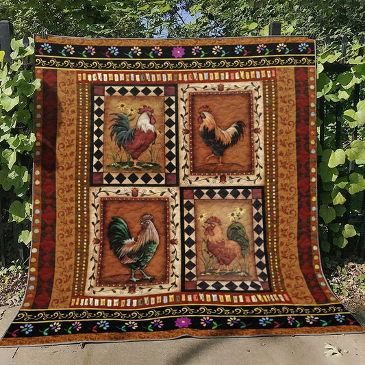 Chicken ML270611 Quilt Blanket