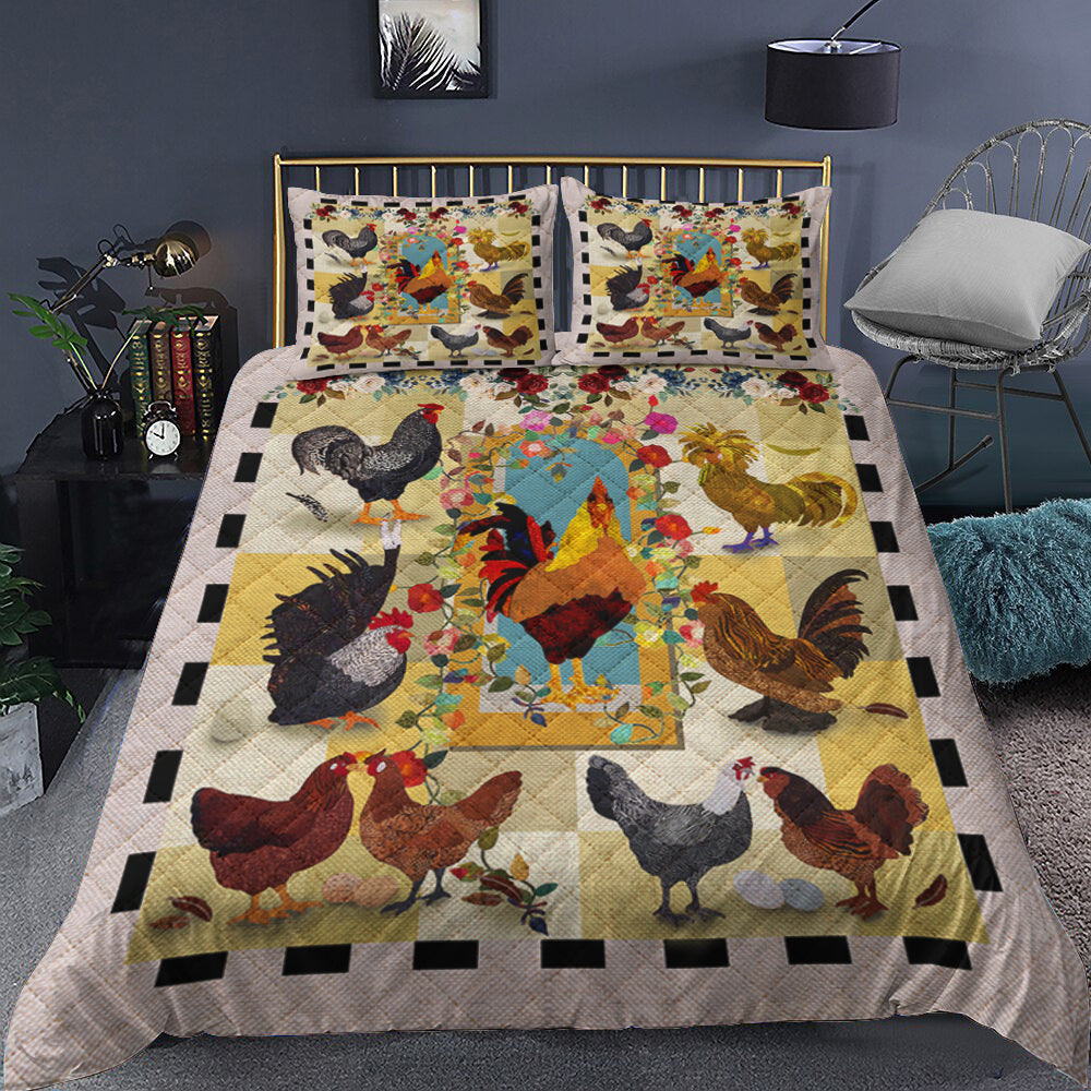 Chicken Quilt Bedding Set MN2909002