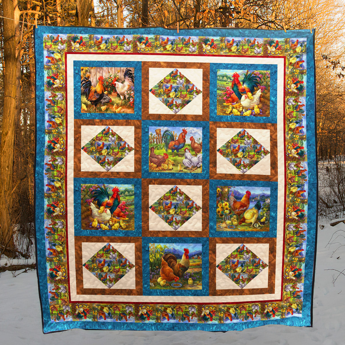 Chicken Quilt Blanket MN021105