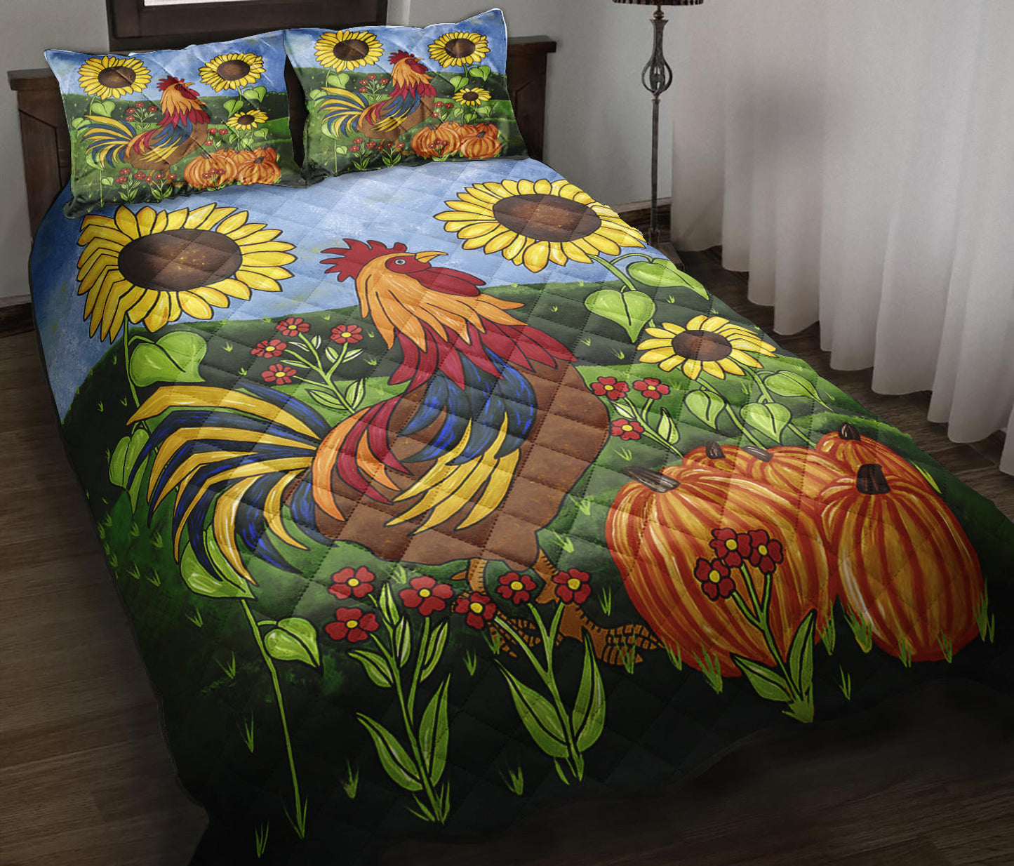 Chicken Rooster Quilt Bedding Set ND200903