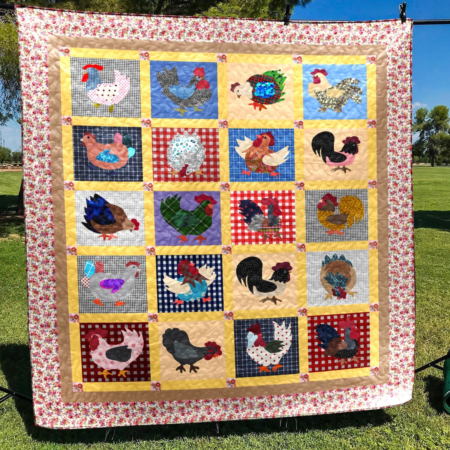 Chicken YH3110769 Quilt Blanket