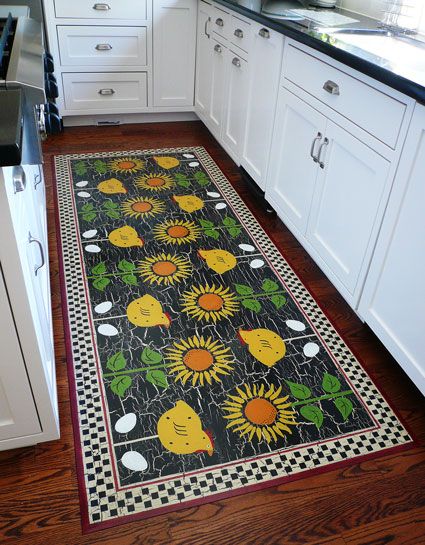 Chicken And Sunflower CLA0510059RU Runner Rug