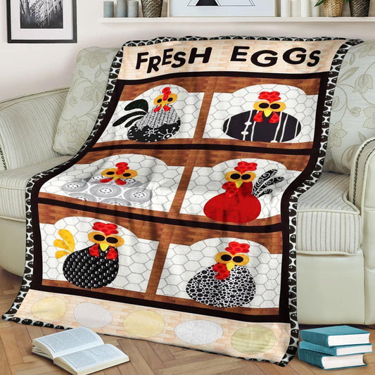 Chicken BT090934F Sherpa Fleece Blanket