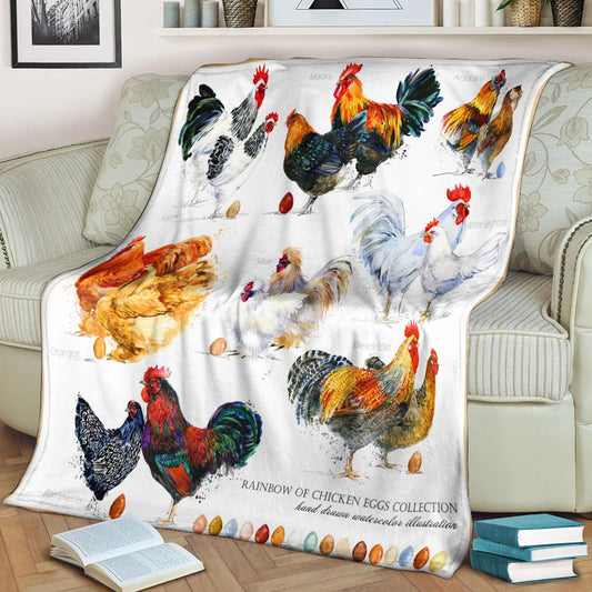 Chicken CLA150814f Sherpa Fleece Blanket